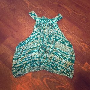 Charlotte Russe fringe crop top